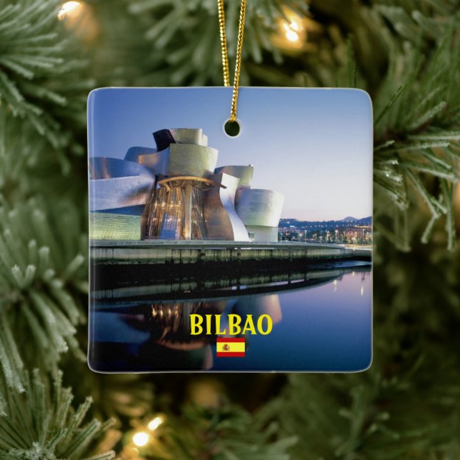 Bilbao Panorama Weihnachtsdekoration Keramikornament (Baum)