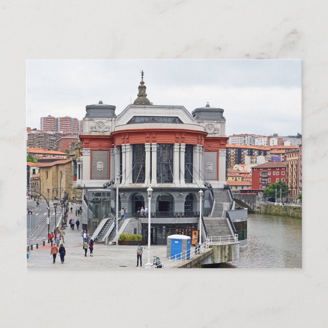 Bilbao. Ribera Market. Mercado de la Ribera. Postkarte (Vorderseite)