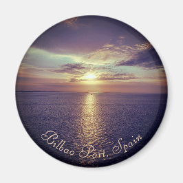 Bilbao | Sonnenaufgang über dem Kühlschrank Magnet