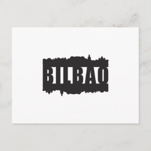 Bilbao Spanien City Skyline Stadtrundgang Geschenk Postkarte