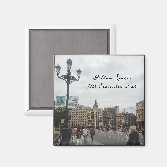 Bilbao, Spanien Magnet (Vorderseite/Rückseite)