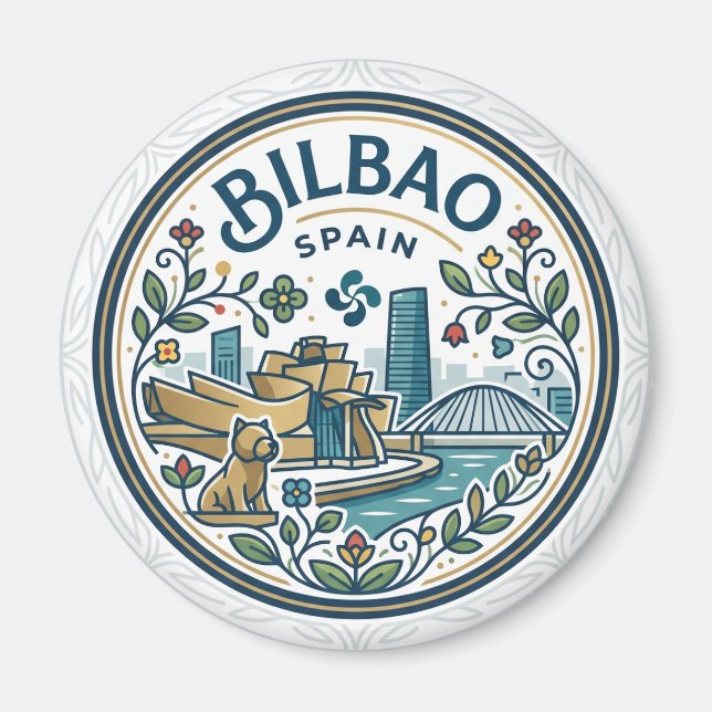 Bilbao, Spanien Spanien Magnet (Vorne)