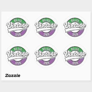 Bilbao Spanien Vintage-Logo Runder Aufkleber
