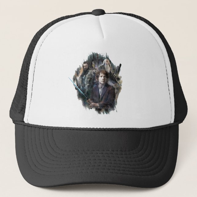BILBO BAGGINS™, Thorin und Gandalf Truckerkappe (Vorderseite)