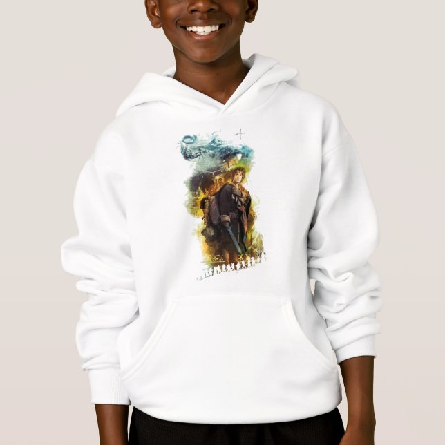 BILBO BAGGINS™ und die Firma der Zwerge Graphic Hoodie (Vorderseite)