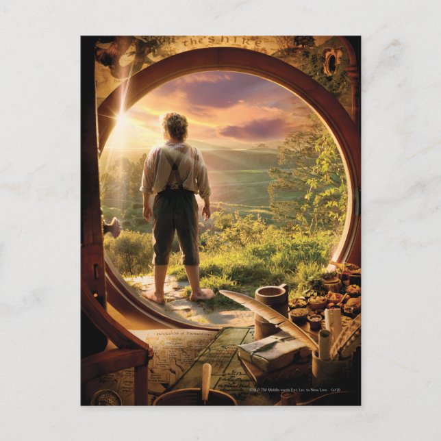 BILBO BAGGINS™ Zurück in Shire Collage Postkarte (Vorderseite)