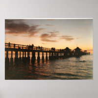 Bild 0-8 Poster oder Leinwand Neapel Pier