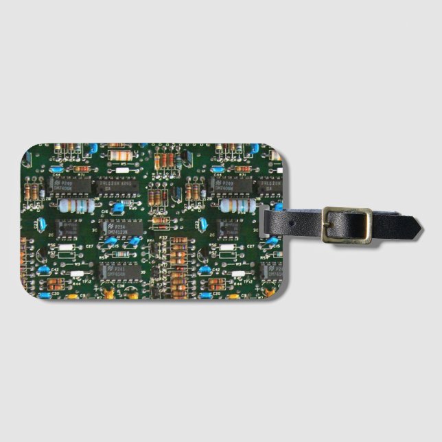 Bild der elektronischen Leiterplatte Gepäckanhänger (Vorderseite (Horizontal))