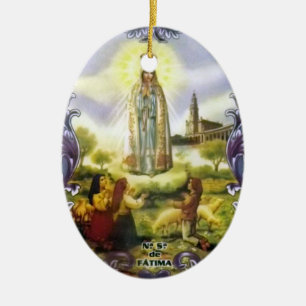 Bild der Erscheinung unsere Dame von Fatima Keramikornament
