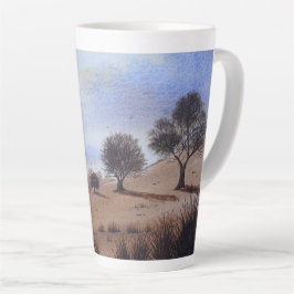 Bild der Herbstlandschaft und Bäume Milchtasse
