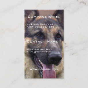 Bild der Schäferhund-Visitenkarte Visitenkarte