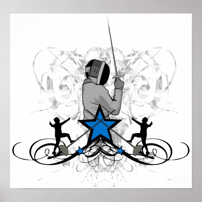 Bild der städtischen und Angesagten Zäune Poster (Vorne)