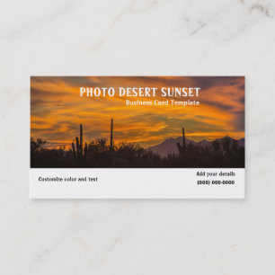 Bild der WüstenSunset-Visitenkarte Visitenkarte