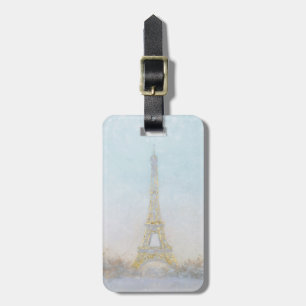 Bild des Aquarell-  von Eiffel Towe Gepäckanhänger