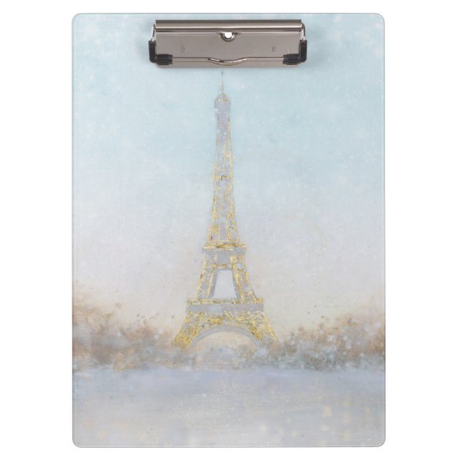 Bild des Aquarell-| von Eiffel Towe Klemmbrett (Vorderseite)