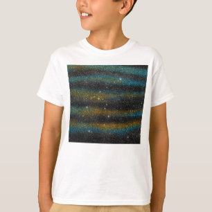 Bild des Gelbs und des Türkis Glitzer T-Shirt