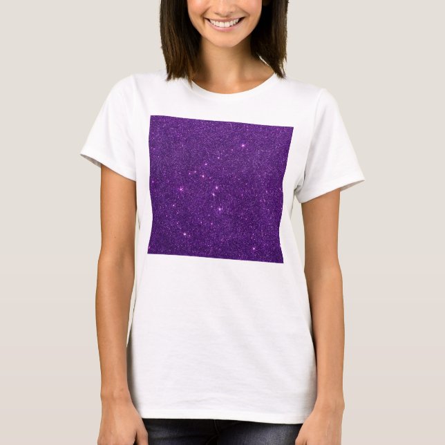 Bild des hellen lila Glitzer T-Shirt (Vorderseite)