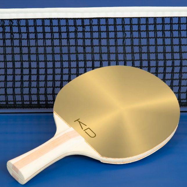 Bild des metallischen Gold-Hintergrunds Tischtennis Schläger (InSitu)