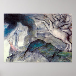 Bild des Minotaurus zur Illustration von Inferno, Poster