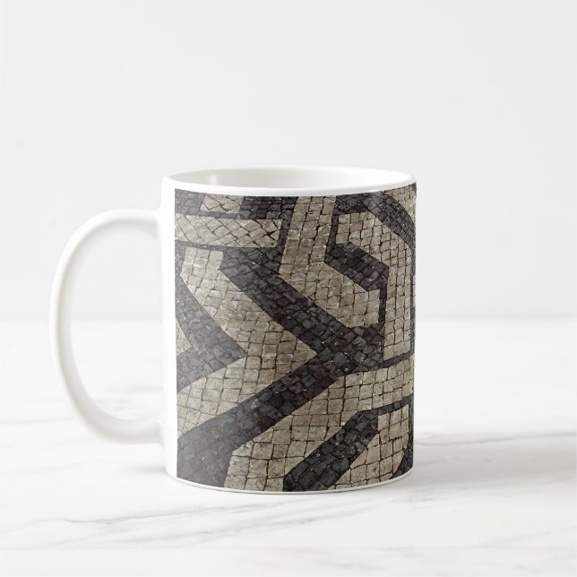 Bild des Mosaiks, Lissabon, Portugal Kaffeetasse (Links)