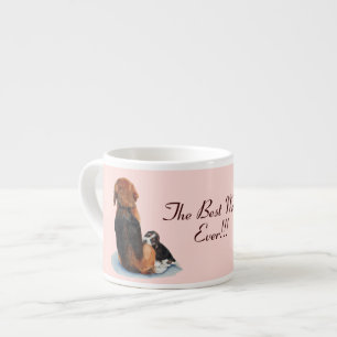 Bild des niedlichen Beagle Welpenwelpen Espressotasse