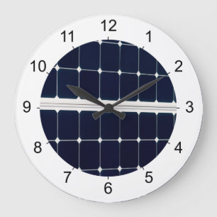 Bild des Solarpaneels für den Power Große Wanduhr