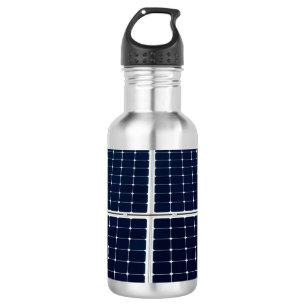 Bild des Solarpaneels Power lustig Edelstahlflasche