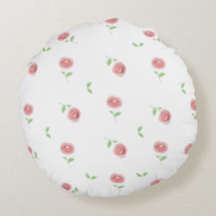 Bild einer Blume der Rose Rundes Kissen
