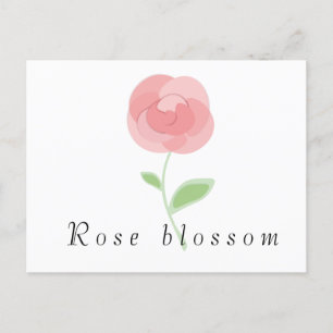Bild einer Rose Blume rund kissen Kaffee Tasse Postkarte