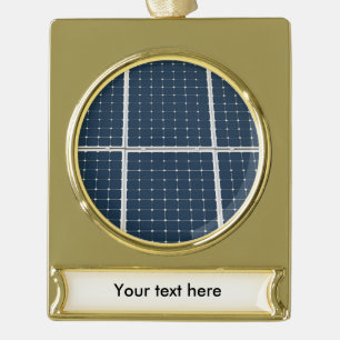 Bild eines solaren Powers lustig Banner-Ornament Gold