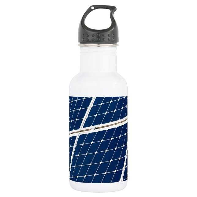 Bild eines solaren Powers lustig Edelstahlflasche (Vorderseite)