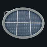 Bild eines solaren Powers lustig Ovale Gürtelschnalle<br><div class="desc">Bild eines Solarzellenbatterie-Array-Panels,  das auf ein Produkt angewendet wird,  nur zum Spaß. Anpassbar. Sie können das Bild ändern. Echte Solarzellen werden verwendet,  um ökologisch saubere und umweltfreundliche alternative Energie Strom für Menschen zu produzieren. Für Spaß und gute Laune.</div>