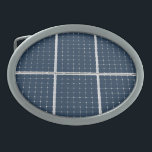 Bild eines solaren Powers lustig Ovale Gürtelschnalle<br><div class="desc">Bild eines Solarzellenbatterie-Array-Panels,  das auf ein Produkt angewendet wird,  nur zum Spaß. Anpassbar. Sie können das Bild ändern. Echte Solarzellen werden verwendet,  um ökologisch saubere und umweltfreundliche alternative Energie Strom für Menschen zu produzieren. Für Spaß und gute Laune.</div>