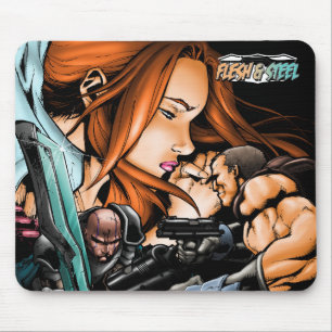 Bild "Flesh" und "Steel" mit 4 Mausknöpfen Mousepad