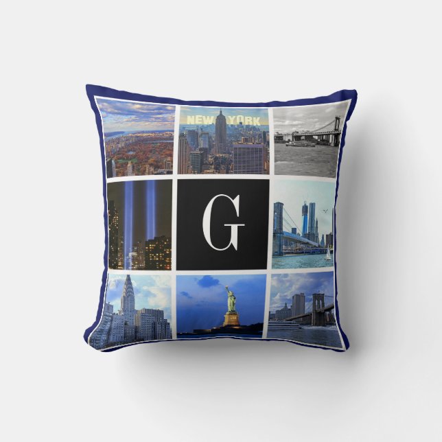 Bild-Foto-Collage New York Cityskyline-8 Kissen (Vorderseite)