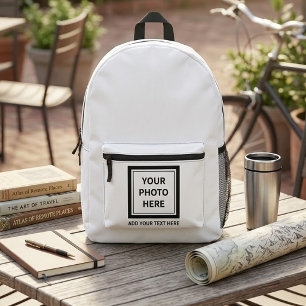 Bild Foto & Text hochladen – Anpassen Bedruckter Rucksack