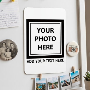 Bild Foto & Text hochladen – Anpassen Magnet