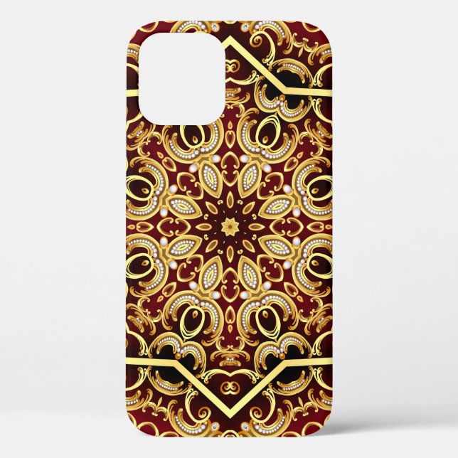 Bild Hintergrund mit Perle und Gold( Case-Mate iPhone Hülle (Rückseite)