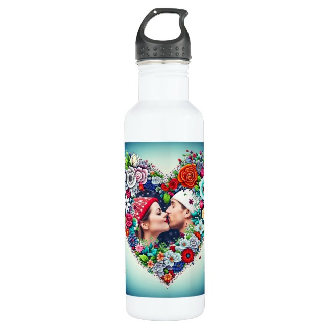 Bild hinzufügen | Rahmen für Blumenkohl Edelstahlflasche (Vorderseite)
