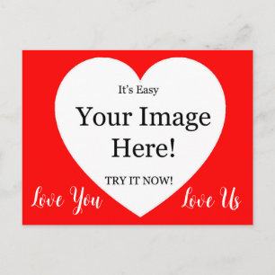 Bild im Herzen Valentine Postkarte