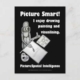 Bild intelligent - leer postkarte