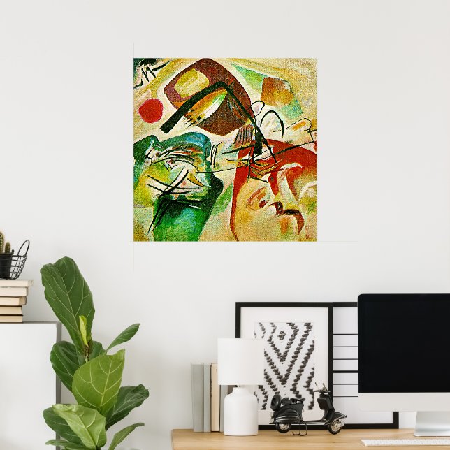 Bild mit schwarzem Bogen Poster (Heimbüro)