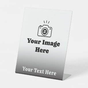 Bild plus Text Sockelschild