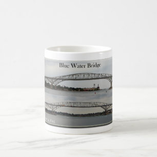 Bild-Tasse der blaues Wasser-Brücke 2 Kaffeetasse
