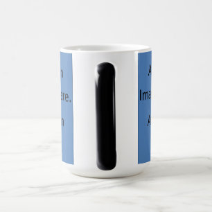 Bild/Text der benutzerdefinierten Tasse wird bei B