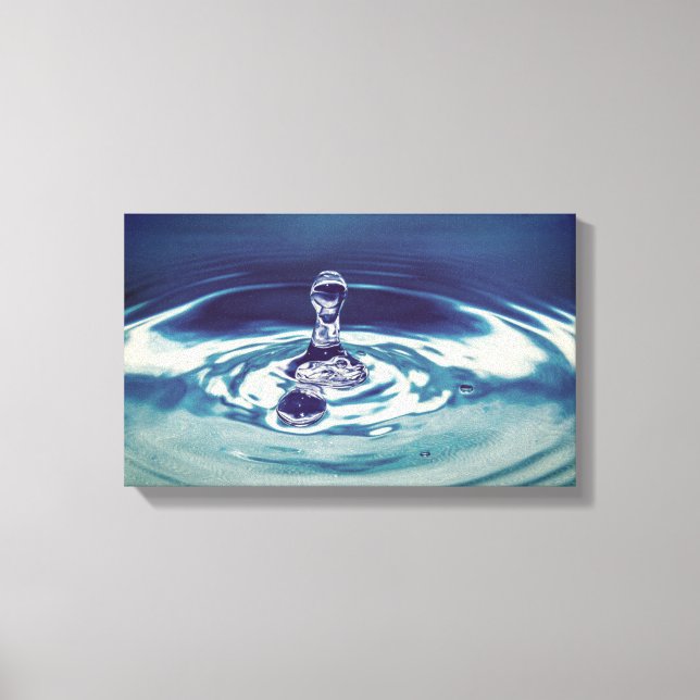 Bild Tropfen des Wassers Dekoration 3D Leinwanddruck (Vorderseite)