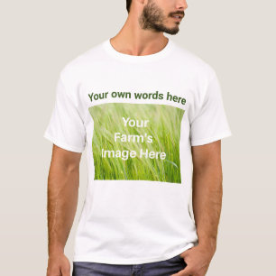 Bild und Text Ihres Bauernhofs in erwachsener Grö T-Shirt