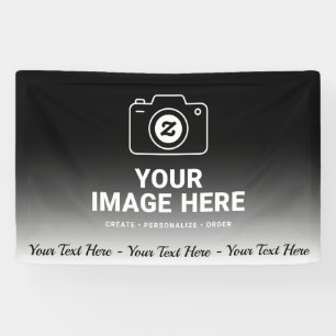 Bild und Text mit Farbverlauf Banner