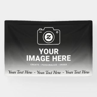 Bild und Text mit Farbverlauf Banner