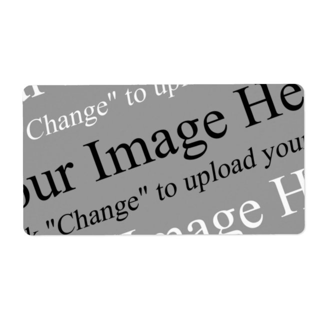 Bild- und Textbenutzerdefiniertes Versandzeichen (Vorne)